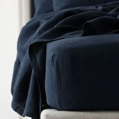 Provincial Home Living Sheets + Pillowcases>Antwerp Linen Fitted Sheet -