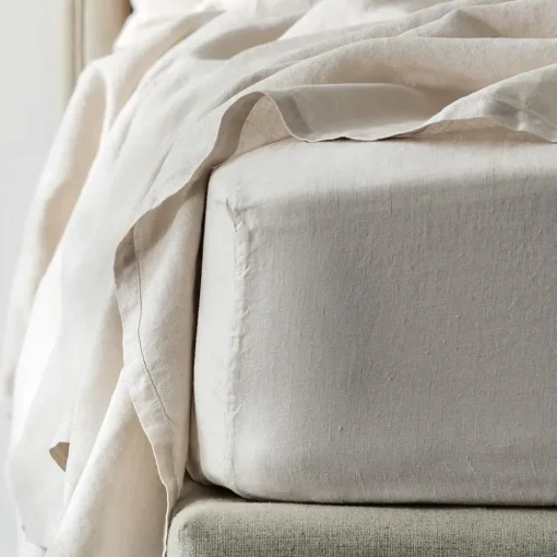 Provincial Home Living Sheets + Pillowcases>Antwerp Linen Fitted Sheet -