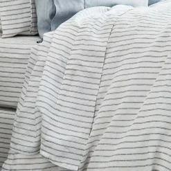 Provincial Home Living Sheets + Pillowcases></noscript>Antwerp Linen Flat Sheet - White & Charcoal