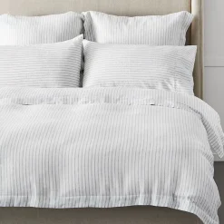 Provincial Home Living Quilt Covers></noscript>Antwerp Linen Quilt Cover - Charcoal & White