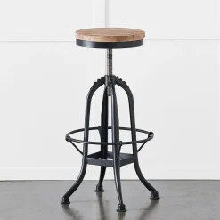 Provincial Home Living Stools>Axle Swivel Stool