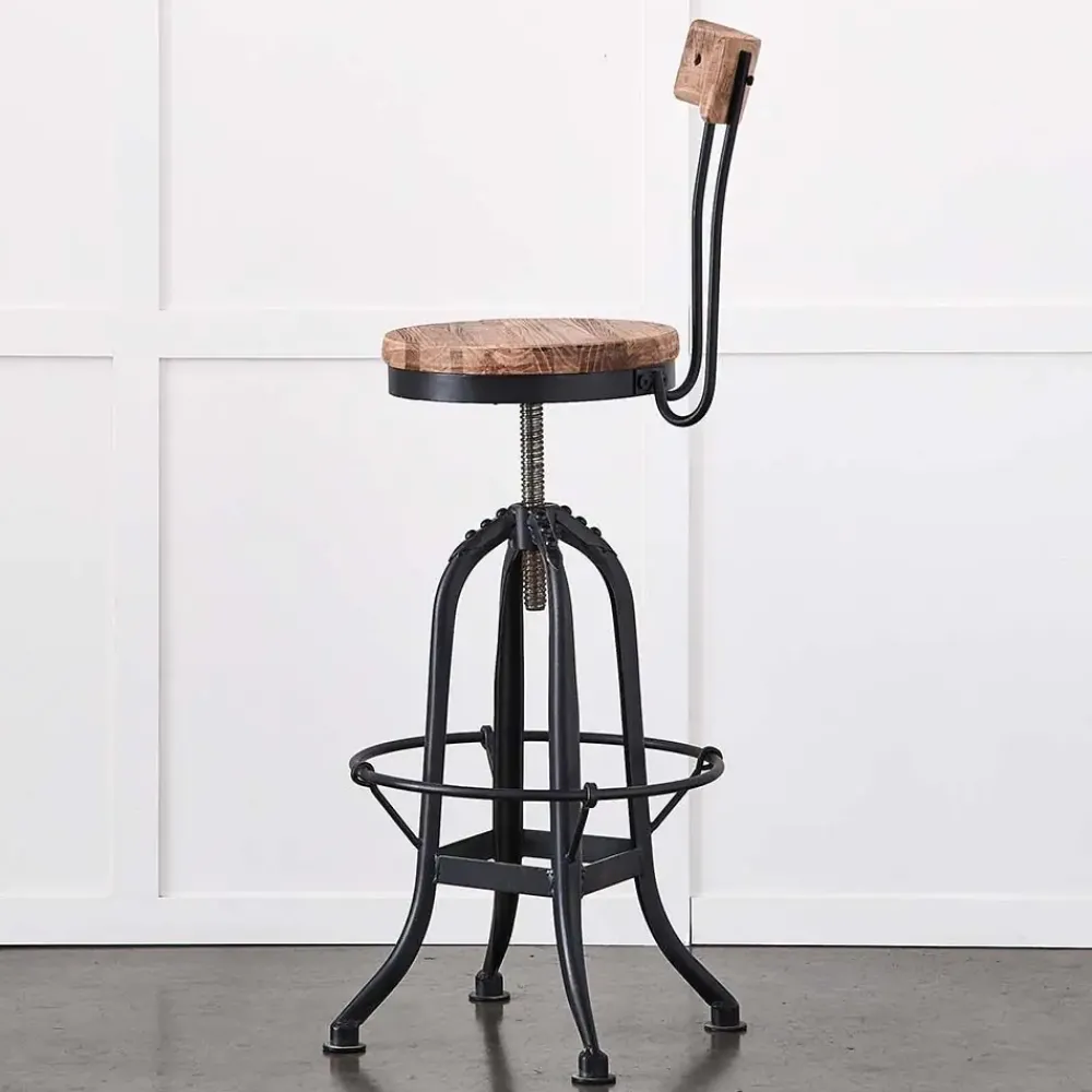 Provincial Home Living Stools>Axle Swivel Stool