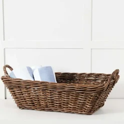 Provincial Home Living Baskets + Hampers>Basket Rect. Kubu Grey