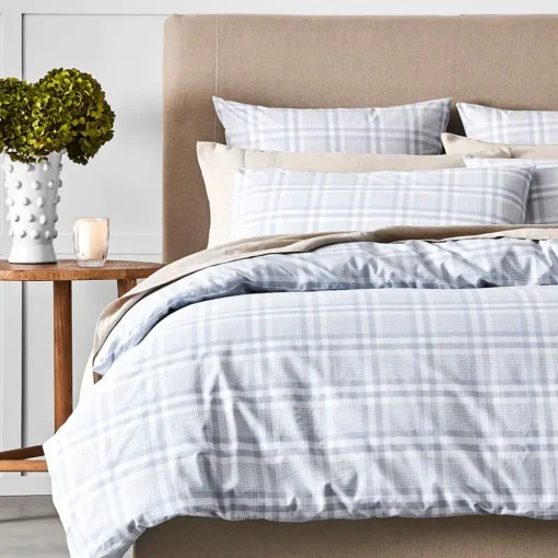 Provincial Home Living Quilt Covers>Bison Quilt Cover - Grey & White