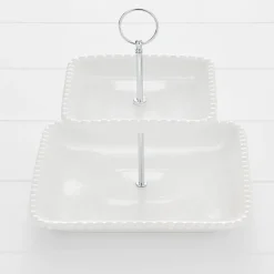 Provincial Home Living Servingware>Bourgogne 2 Tiered Stand