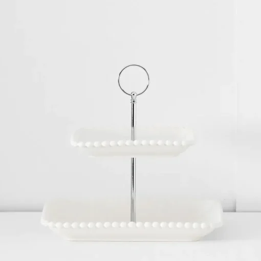 Provincial Home Living Servingware>Bourgogne 2 Tiered Stand