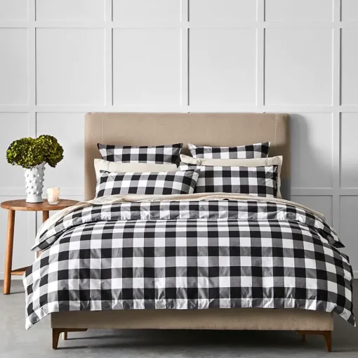 Provincial Home Living Quilt Covers>Buffalo Quilt Cover - Black & White