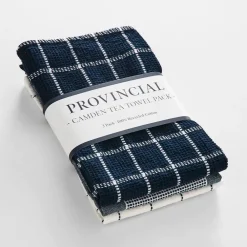 Provincial Home Living Tea Towels + Oven Gloves>Camden Tea Towel 3 Pk