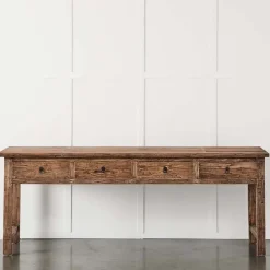 Provincial Home Living Console + Sofa Tables></noscript>4 Drawer Elm Sofa Table