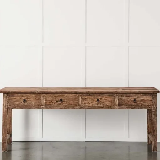 Provincial Home Living Console + Sofa Tables>4 Drawer Elm Sofa Table