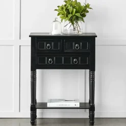 Provincial Home Living Bedside Tables>Elise 3 Drawer Bedside Table