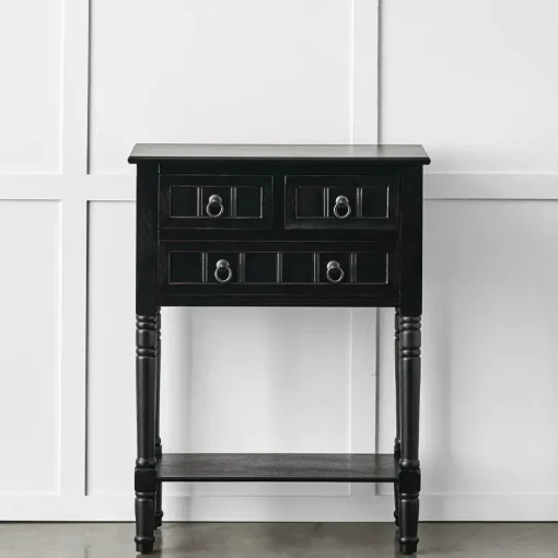 Provincial Home Living Bedside Tables>Elise 3 Drawer Bedside Table