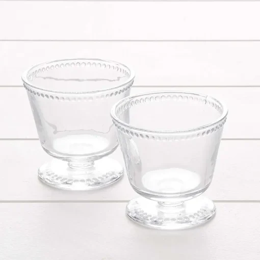 Provincial Home Living Servingware | Glassware>Fleurette Dessert Glass