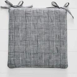 Provincial Home Living Chair Pads>Glen Check Chair Pad
