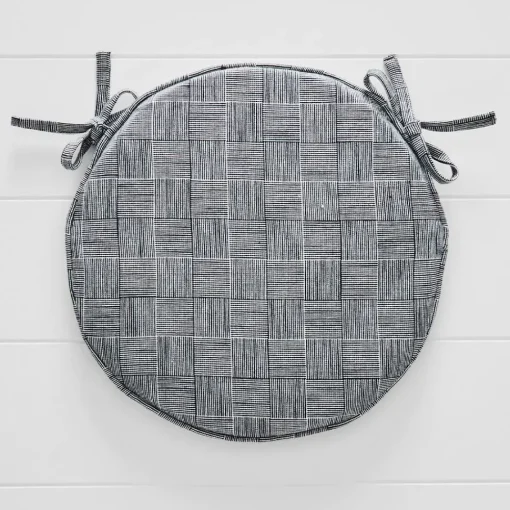 Provincial Home Living Chair Pads>Glen Check Chair Pad