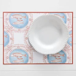Provincial Home Living Napery>Harper Pisces Placemat 50 Pk