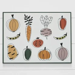 Provincial Home Living Napery>Harper Vegtables Placemat 30 Pk