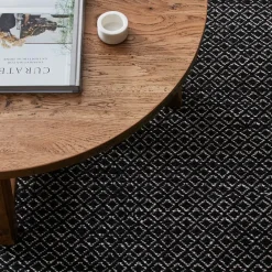 Provincial Home Living Rugs | Soft Furnishings>Jivika Rug - Ivory & Black