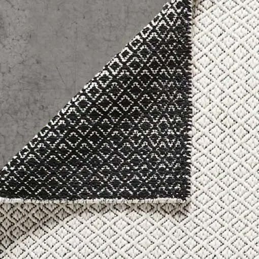Provincial Home Living Rugs | Soft Furnishings>Jivika Rug - Ivory & Black