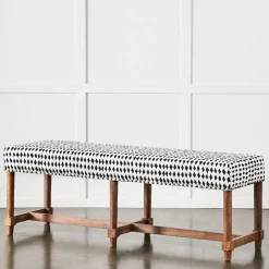 Provincial Home Living Benches | Ottomans + Benches>Khadi Diamond Bench