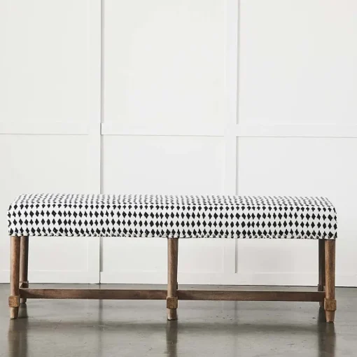 Provincial Home Living Benches | Ottomans + Benches>Khadi Diamond Bench
