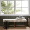 Provincial Home Living Benches | Ottomans + Benches>Khadi Hickory Stripe Bench