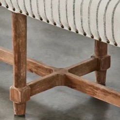 Provincial Home Living Benches | Ottomans + Benches></noscript>Khadi Hickory Stripe Bench