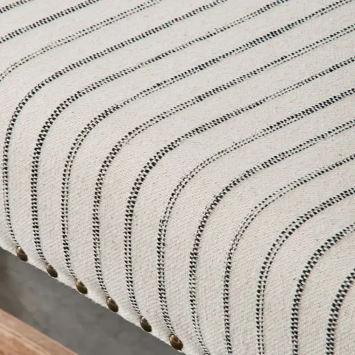 Provincial Home Living Benches | Ottomans + Benches>Khadi Hickory Stripe Bench