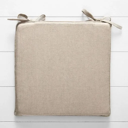 Provincial Home Living Chair Pads>Linen Chair Pad