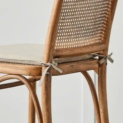 Provincial Home Living Chair Pads>Linen Chair Pad