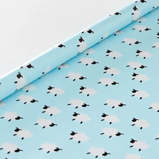 Provincial Home Living Wrap + Ribbon>Little Lamb Wrapping Paper - 5m