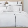 Provincial Home Living Quilt Covers>Metro Quilt Cover - White & Black
