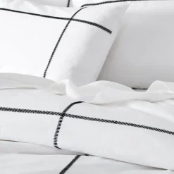 Provincial Home Living Quilt Covers>Metro Quilt Cover - White & Black