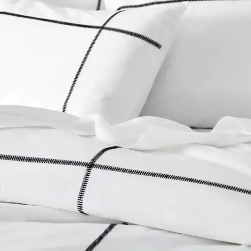 Provincial Home Living Quilt Covers>Metro Quilt Cover - White & Black