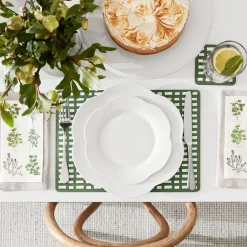 Provincial Home Living Napery>Porter Grid Coaster