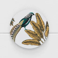 Provincial Home Living Napery>Porter Peafowl Coaster