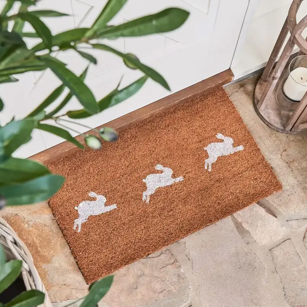 Provincial Home Living Doormats>Running Hare Doormat 75x45