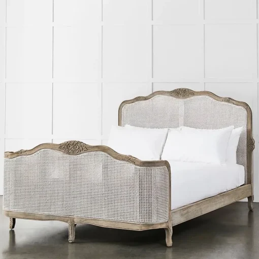 Provincial Home Living Beds + Bedheads>Rushworth Rattan Bed -