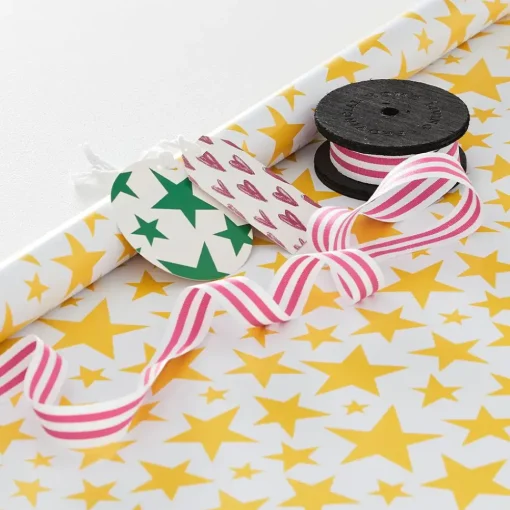 Provincial Home Living Wrap + Ribbon>Stars Wrapping Paper - 5m