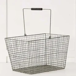 Provincial Home Living Baskets + Hampers>Wire Shopper Basket
