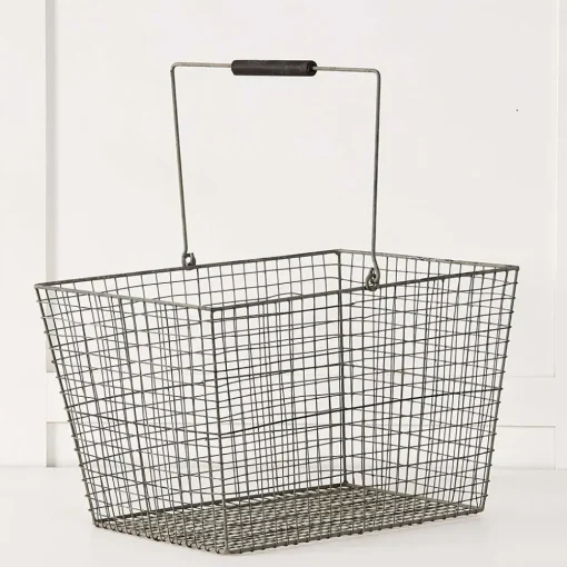 Provincial Home Living Baskets + Hampers>Wire Shopper Basket